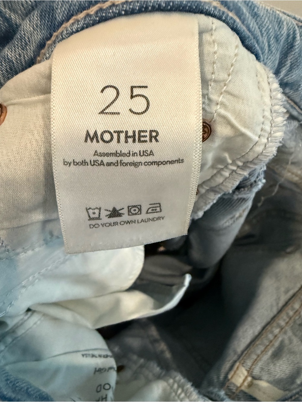 Mother “the half pipe flood” jeans size 25 - Picture 10 of 10